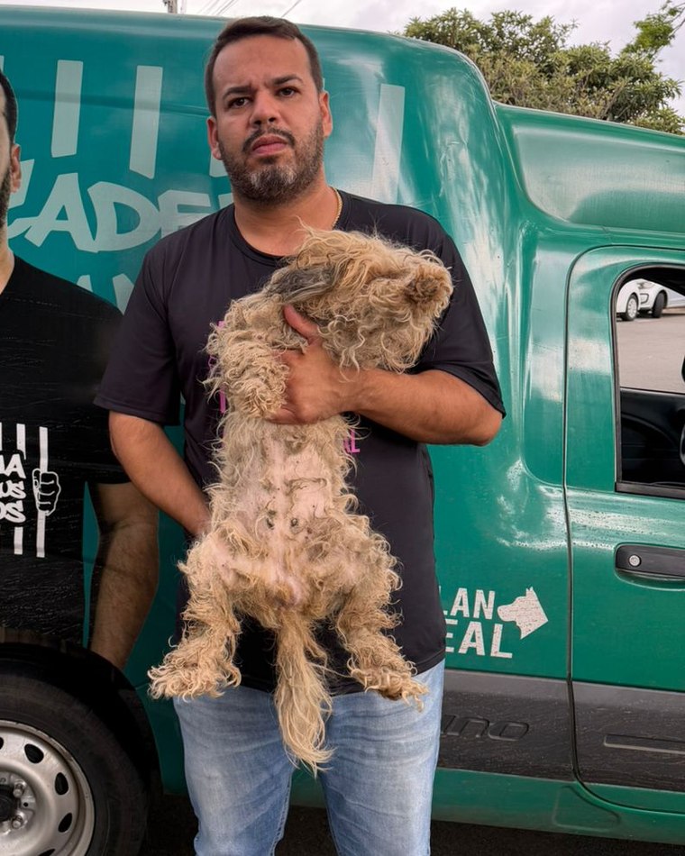 Alan Leal em resgate animal